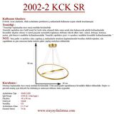 2002-2 30-40 Sarı Led Avize