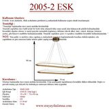 2005-2 Eskitme Elips Led Avize