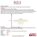 Eray Aydınlatma 012-3 Dimmer Kumandalı Led Avize