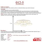 Eray Aydınlatma 012-5 Dimmer Kumandalı Led Avize