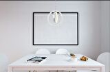 1909-1 Krom Tekli Led Avize
