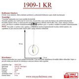 1909-1 Krom Tekli Led Avize