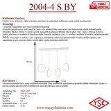 2004-4 S Beyaz Sıralı Led Avize