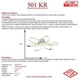 501 Krom Led Avize