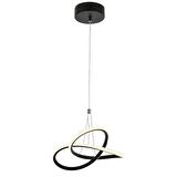 9192-1 Siyah Tekli Led Avize