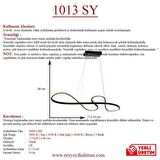 1013 Siyah Led Avize