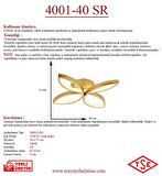 4001-40 Sarı Led Avize