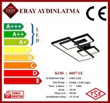 4007 Siyah Led Avize