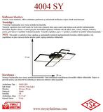 4004 Siyah Led Avize