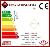 504 Sarı Led Avize