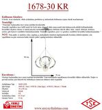 1688-30 Krom Led Avize