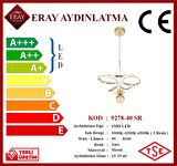 9278-40 Led Sarı Avize