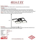 4014-5 Siyah Led Avize