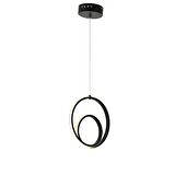 4009-1 Siyah Tekli Led Avize