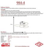 984-4 4lü Plofonyer Led Avize