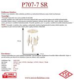 P7077-6+1 7li Sarkıt Led Avize