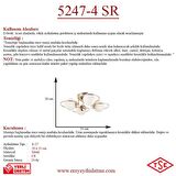 4 lü Opal Camlı Rose Gold Avize
