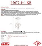 P7077-4+1 5li Krom Sarkıt Led Avize