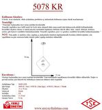 5078-25 KR Led Krom Avize