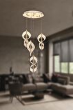 1208-3+1 4lü Sarkıt Led Avize
