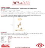 2078-40 SR 3 Toplu Led Gold Avize