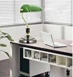 Banker Masa Lambası PVC Başlıklı Yeşil - Siyah