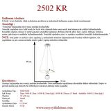 2502-1 Krom Led Avize