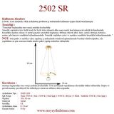 2502-1 Gold Led Avize
