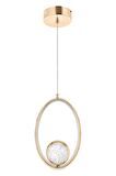 1801-1 Gold Kristalli Led Avize