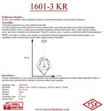 1601-3 Krom Led Avize