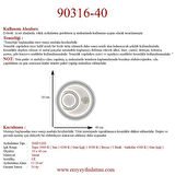 90316-40 Plofonyer Led Avize