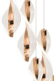 8091-6+1 7li Sarkıt Led Avize