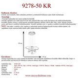 Eray Aydınlatma 9278-50 KR 4 Toplu Krom Led Avize