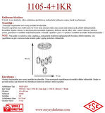 Eray Aydınlatma 1105-4+1 5li Krom Sarkıt Led Avize