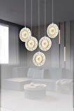 Eray Aydınlatma 3032-4+1 5li Sarkıt 3 Renk Led Avize