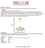 Eray Aydınlatma 9051-5 Sarkıt 3 Renk Led Avize