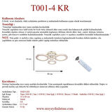 Eray Aydınlatma T001-4 Krom Kumandalı Led Avize