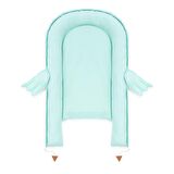 Wellgro Melek Kanatlı Anne Yanı Bebek Yatağı Babynest-Mint ,İlk Yatağım, Oyuncak Barlı Bebek Yuvası