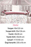 Wellgro 6 Parça Flower Beşik & Karyola Uyku Seti