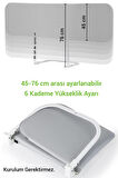 Wellgro Katlanır Yatak Bariyeri, 150x75 cm Çocuk Yatak Korkuluğu Düz Gri Desensiz
