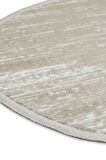 Konfor Jasmine 1452 Yuvarlak  Krem Bej Modern Dokuma Halı