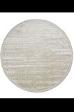 Konfor Jasmine 1452 Yuvarlak  Krem Bej Modern Dokuma Halı