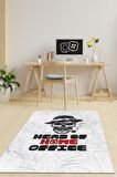 Homshtag Home Office Patronu Pamuklu Dokuma Tabanlı Yıkanabilir Kaymaz Dekoratif Home Office Halısı