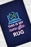 Homshtag Home Office Halısı Pamuklu Dokuma Tabanlı Yıkanabilir Kaymaz Dekoratif Home Office Halısı