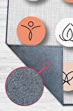 Homshtag Yoga Dünyam Pamuklu Dokuma Tabanlı Yıkanabilir Kaymaz Dekoratif Halı