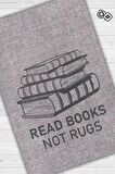 Homshtag Kitap Oku Halı Değil Pamuklu Dokuma Tabanlı Yıkanabilir Kaymaz Kitap Sever Halısı
