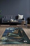 Homshtag Yaşlı Gitarist Picasso Dokuma Tabanlı Yıkanabilir Kaymaz Sanat Sever Halısı