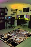 Homshtag Düşmanım Kalmadı Dokuma Tabanlı Yıkanabilir Kaymaz Gamer Halısı