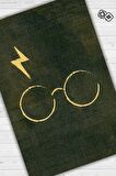 Homshtag Gözlük e İz Dokuma Tabanlı Yıkanabilir Kaymaz Harry Potter Film Halısı