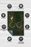Homshtag Gözlük e İz Dokuma Tabanlı Yıkanabilir Kaymaz Harry Potter Film Halısı